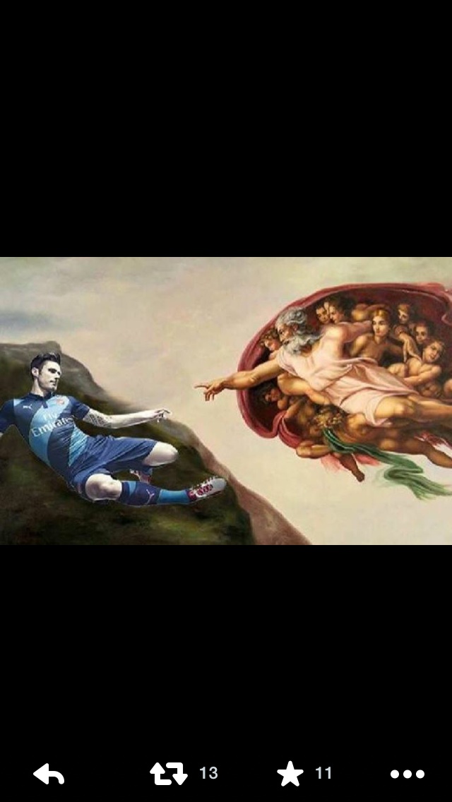 The creation of giroud, by Akie.